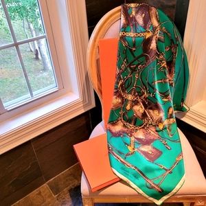 HERMÈS 'Brides Rebelles' 100%silk scarf designed by Benoit Pierre Emery in 2010